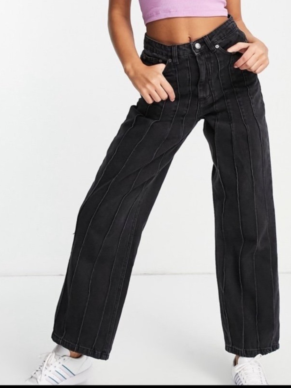 Black Straight Leg Jeans